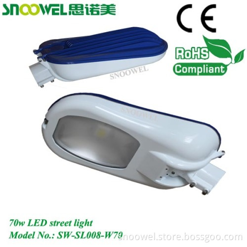 Ip65 70w Street Led Lights Bridgelux Cob
